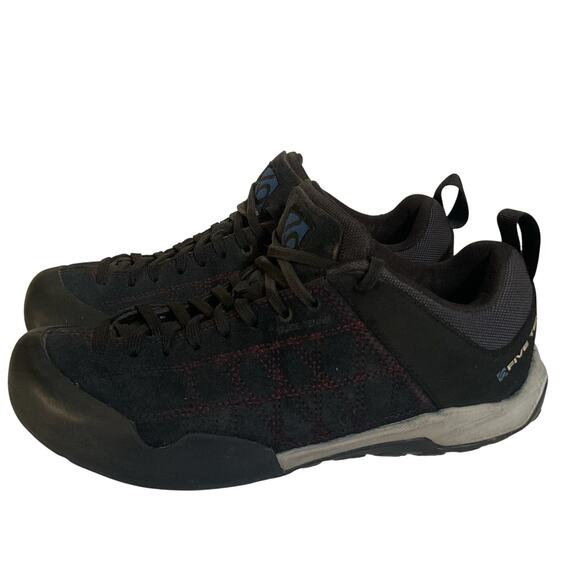 Five Ten BC0924 Trail Hiking Shoes Womens US 7.5 Black Plaid Lace Up Low Top